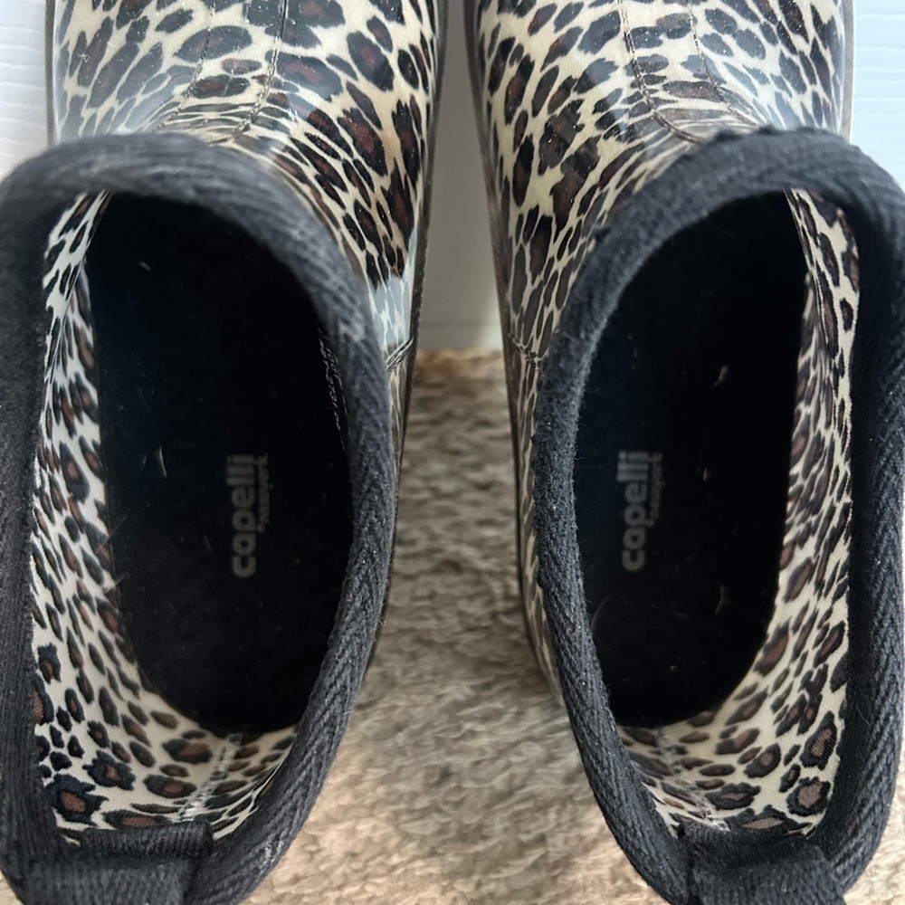 CAPELLI OF NEW YORK Leopard Print Rain Boots - Picture 10 of 10